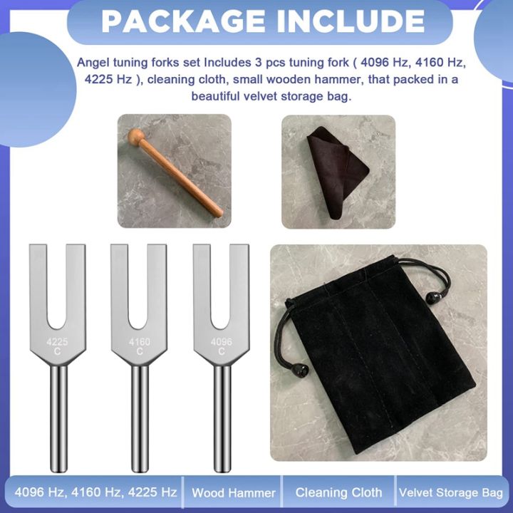 tuning-forks-set-4096-hz-4160-hz-4225-hz-tuning-forks-set-tuning-fork-with-wooden-hammers-and-cloth-bag-silver-accessories-style-1