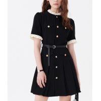 Gifts 2023 Summer Female Short Skirt Small Light Luxury Dress Belt WomenS Advanced Face Little Fragrant Wind