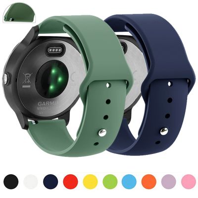 20mm 22mm Silicone Vivoactive 3 4 Band Venu 2 Forerunner 645 Wristband 245