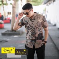 PRIA KEMEJA Hem Batik Men Short Sleeve Men Trendy Modern Pekalongan M L XL XXL Short Sleeve Batik Shirt Men Boys