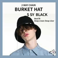 S SY  2way chain bucket hat black /Kim Seon-ho Bucket Hat/Bucket Hat w9