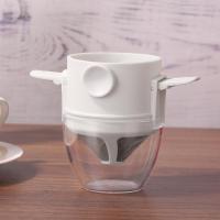 1PC Foldable Portable Coffee Filter Thickened Stainless Steel Filter Free Paper Reusable Dripper Coffee Tea Holder Funnel Basket Colanders Food Strain