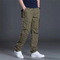 Mens cargo pants กางเกงแฟชั่น ผ้าพรีเมี่ยม มีสายรัดปลายขา เอวยืด FNY 19401