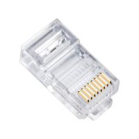 ชุบทองเสียบเครือข่าย Crimper Rj45หัวสายเคเบิลอีเทอร์เน็ตแผงคอนเนคเตอร์ Cat5 Lan อินเทอร์เน็ตคาเฟ่เราเตอร์คอมพิวเตอร์