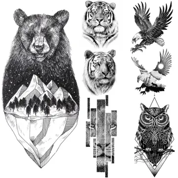 bear and wolf tattoo  Google Search  Bear tattoo Wolf tattoos Bear  tattoos