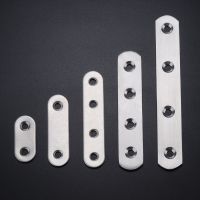 ๑◑ Straight Piece Corner Code 201 Stainless Steel Flat Angle Metal Bracket Connector for Furniture DIY Laminate Support