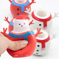 Xiu1Cute การ์ตูน Santa ของเล่นเด็กเด็ก Snowman Squeeze Cup Decompress Creative Sensory Fidget Pinching เพลงเกม Giftsc12-58