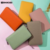 【CC】Leather Womens Long Wallet Organ Passport Bag Passbook Bag Womens Purses Coin Purse Womens Wallet Handbag Clutch Bag