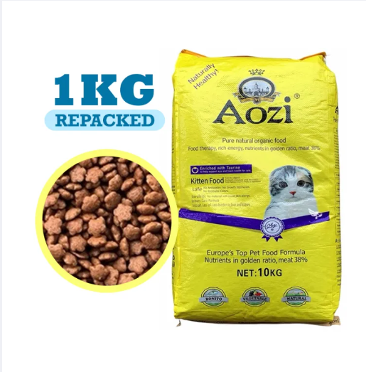 REPACKED Aozi Cat Pure Natural Organic Cat Dry food for Adult and Kitten 500g/1kg Lazada PH