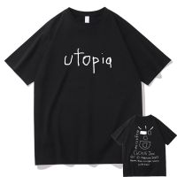 [HOT YUHIIIXWQQW 568] ความนิยมแร็ปเปอร์เทรวิสสกอตต์กระบองเพชรแจ็ค Wink Utopia เสื้อยืดผู้ชายผู้หญิงจดหมายกราฟฟิตีเสื้อยืดศิลปะความรู้สึกเสื้อ T บุรุษ Tee ท็อปส์