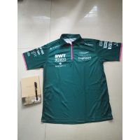 2023 NEW Style   F1 Aston Martin Team Racing Jersey Mens Cycling Quick-drying Short-sleeved  POLO Shirt，Can be customization