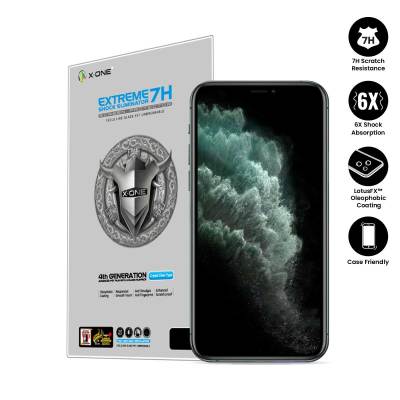 Apple iPhone 11 Pro Max/xs Max ( 6.5 ") X-One Extreme Shock Eliminator 7H (4th) Clear Screen Protector