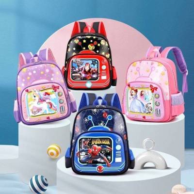 Spider-Man Iron Man Frozen Unicorn Backpack for kids Student kindergarten Large Capacity Fashion Multipurpose Bags