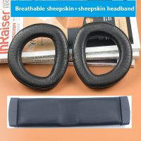 Replacement Sheepskin Earpads for Sennheiser HD800 HD800S Headphone Ear Pads Headband Covers Cushion for Sennheiser HD800S