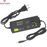 PANTHON 60W ตัวจ่ายไฟสากล DC 3V-36V อะแดปเตอร์ปรับได้100V-240V 1.5A AC เป็น DC แปลง1.5A