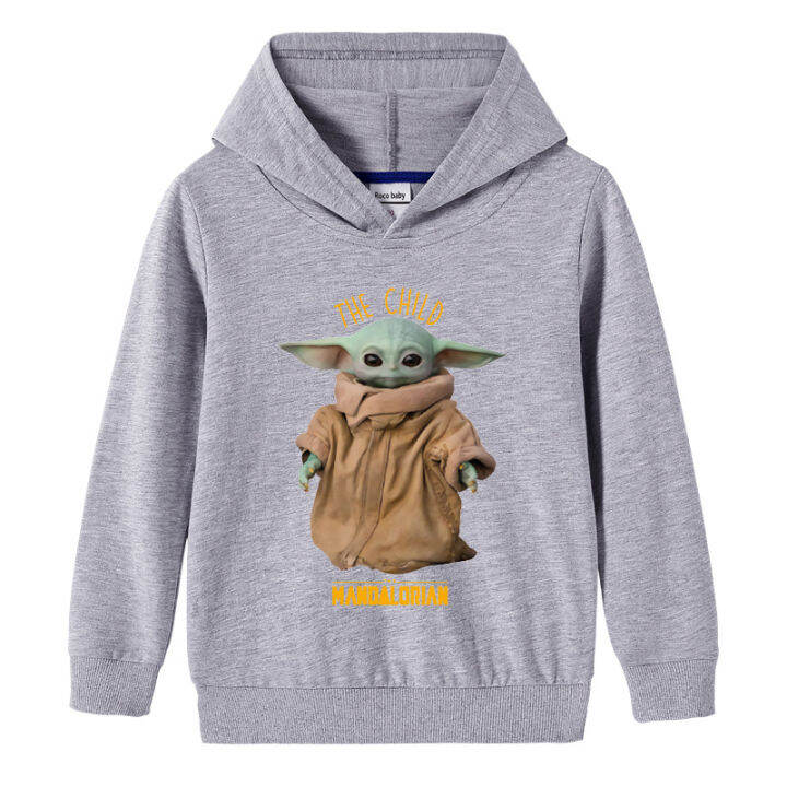 เด็ก-yoda-mandalorian-แขนยาวเสื้อผ้าเด็ก-hoody-hoodie-สำหรับวัยรุ่นเด็กผู้หญิงฤดูใบไม้ผลิและฤดูใบไม้ร่วงเด็กวัยหัดเดินผ้าฝ้ายการ์ตูน-lesure