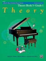 หนังสือเปียโน Alfreds Basic Graded Piano Course : Theory Book Book 3, Grade 1