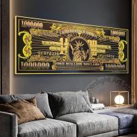 Dollars Posters Money Canvas Painting Prints Picture Room Hoom Wall