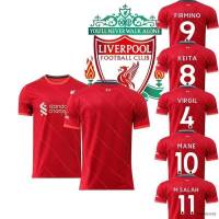 Si 2021-2022 ลิเวอร์พูล F.C. เสื้อกีฬาแขนสั้น ลายทีมชาติฟุตบอล Virgil Keita Mane Salah Firmino ทรงหลวม สําหรับผู้ชาย และผู้หญิง