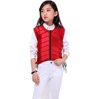 ❇☃ Red Kids Equestrian Protective Vest EVA Padded Safety Horse Riding Equipment Body Protector Guard Shock Absorption Waistcoat