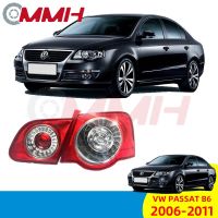 Volkswagen Passat B6 (2006-2011) เสื้อ​ไฟท้าย ไฟท้าย​แต่ง ไฟท้ายไฟเบรค​ ไฟเลี้ยว Taillamp Taillight ไฟท้าย​ พร้อมทับทิม ไฟท้ายกันชนหลังสําหรับ​ ทับทิมในฝาท้ายไฟท้าย