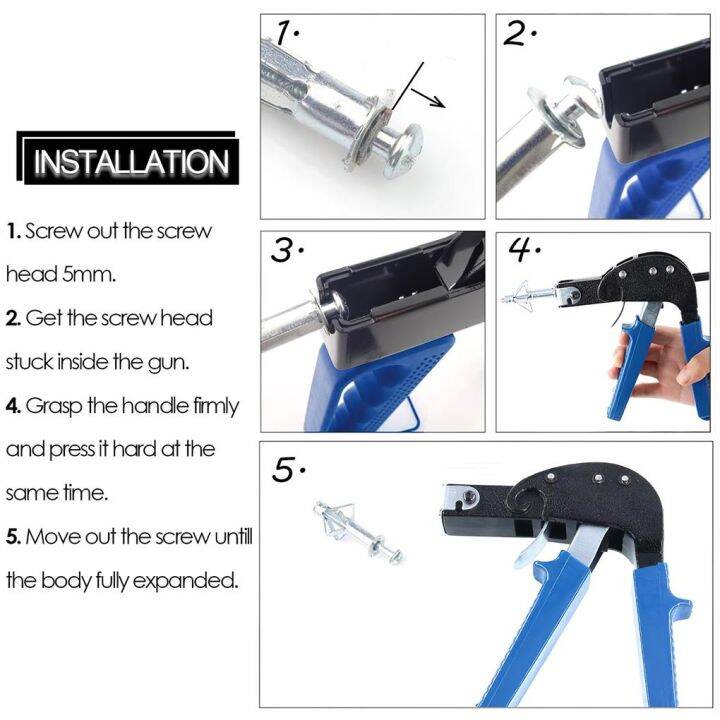 【CW】 42 Pieces Expansion Screw Bolts Heavy Duty Steel Wall Anchor