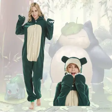 Womens and Mens Onesie Pajamas Pikachu Snorlax Charmander Umbreon Costume 