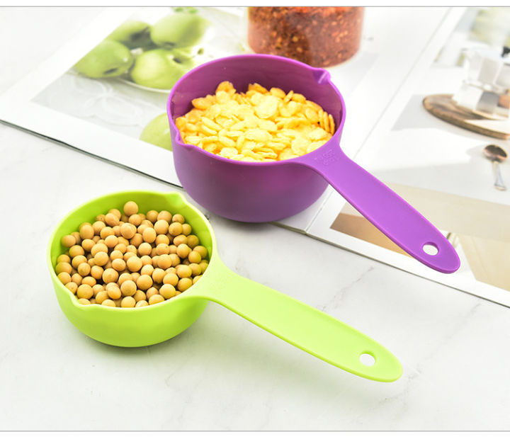 5pcs/set Baking Tools Measuring Cups With Graduation, Pour Spout & Measuring  Spoon Set