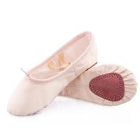 COD SDFGERTERTEEE Very Soft Chinese New Year Child Girls Kids Nude Cotton Canvas Ballet Dance Practice Shoes Baby Gift