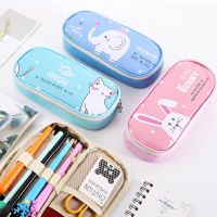 Kawaii Cartoon Printed Pencil Case Bag For Girls Boys Oxford Cloth Cat Pattern Pencil Cases Pencilcase Stationery Storage Bags Pencil Cases Boxes