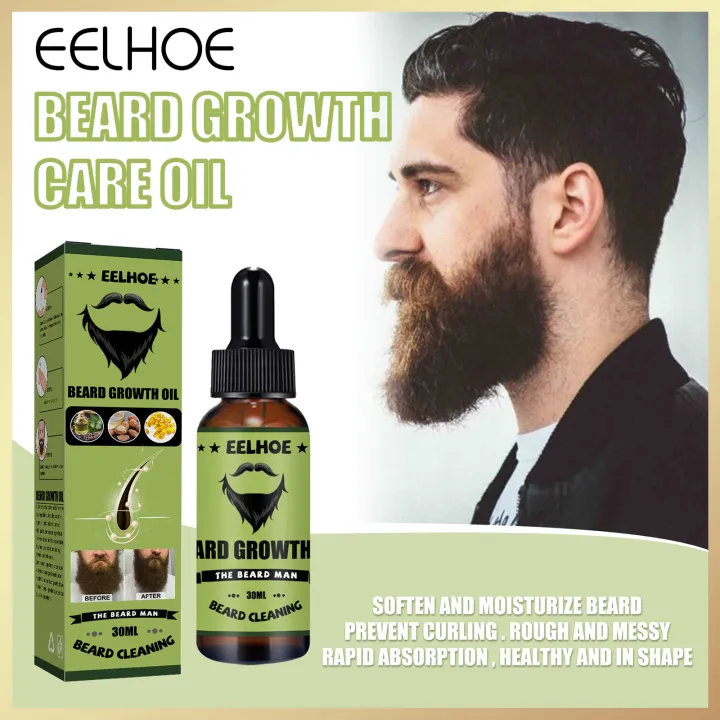 Eelhoe Beard Growth Oil Beard Grooming Treatment Anti Hair Loss Serum