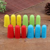 ；‘。、’ 5Pcs Safe And Reliable Silicone Finger Protective Cover For Anti-Cut Heat Resistant Kitchen Tools