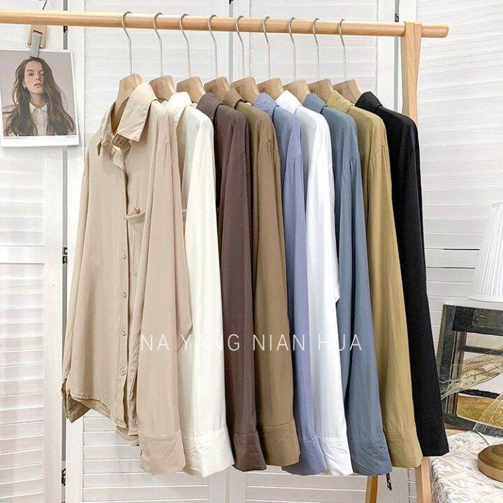 ready-stok-post-today-korean-style-women-ladies-loose-long-sleeve-shirt-blouse-baju-baju-wanita-lengan-panjang