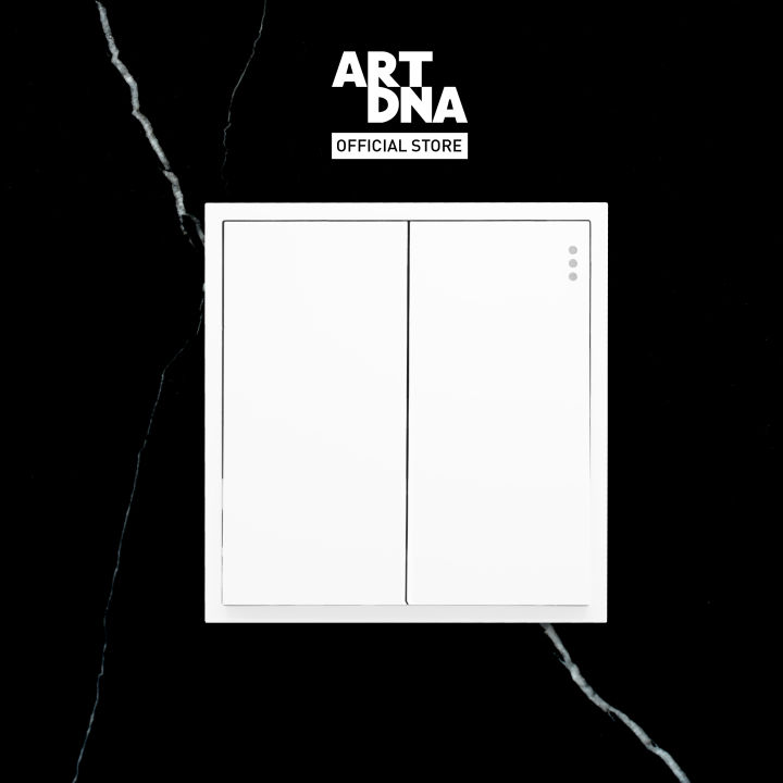 art-dna-รุ่น-d3-series-switch-2-gang-1-2-way-switch-white-ปลั๊กไฟโมเดิร์น-ปลั๊กไฟสวยๆ-สวิทซ์-สวยๆ-switch-design