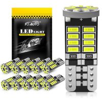 【CW】10x W5W T10 Led Bulbs Canbus 3014 SMD 6000K 168 194 5W5 No Error Car License Plate Lights Reading Map Dome Lamp 12V 6000K White