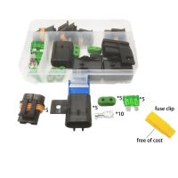 5ชิ้นผู้ถือตัวแปลงฟิวส์รถยนต์12V ในสายเต้าเสียบไฟฟิวส์ประเภทใบมีดขนาดเล็กกันน้ำอุปกรณ์ตกแต่งรถยนต์อะไหล่ฟิวส์12V