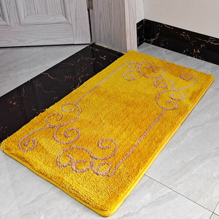 household-golden-yellow-padded-bedroom-door-mats-bathroom-absorbent-car-red-door-entrance-mats-bathroom-rug-set