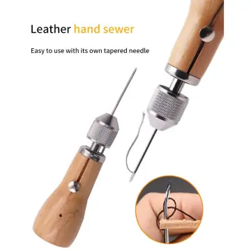 31 Pcs Leather Sewing Tools Diy Leather Craft Tools Hand Stitching Tool Set  With Groover Awl Waxed