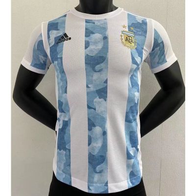 เสื้อกีฬาแขนสั้น ลายทีมชาติฟุตบอล Argentina 20-21 ชุดเหย้า คุณภาพสูง ไซซ์ S-XXL