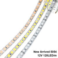 {ItalyNest shop}แถบไฟ LED 5054 DC12V 120LEDs/M 5M เทปไฟฟ้ายืดหยุ่น Ice Blue สีชมพู RGB แถบไฟ LED 5050 120LED /M.