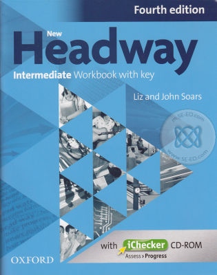 Bundanjai (หนังสือคู่มือเรียนสอบ) New Headway 4th ED Intermediate Workbook with Key iChecker (P)