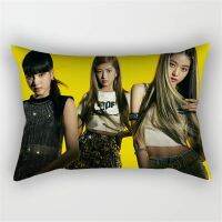 The popular Korean fashion girl IVE likes single sided printed polyester rectangular pillowcases after their third single. Photo album, bedroom sofa, home decoration pillowcase