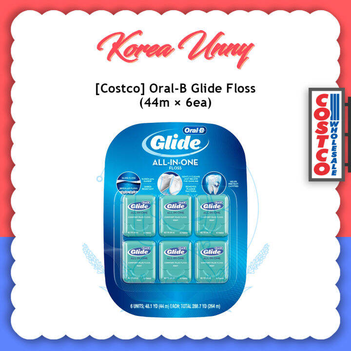 [Costco] OralB Glide Floss 44m x 6ea Lazada