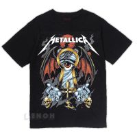 2023 NewVintage Metallica เสื้อ Earthman เสื้อยืดล้างด้อย VTG โลหะวง