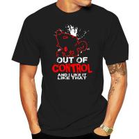 Men Tshirt Atv Quad Out Of Control T Shirt Basic Solid Fit Camisa Tee