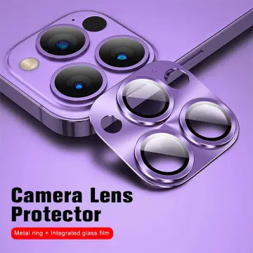 Metal Camera Lens Protector for iPhone 15 14 Pro Max Tempered Glass Metal  Ring On iPhone 15 plus 13 12 11 Back Lens Cover Film