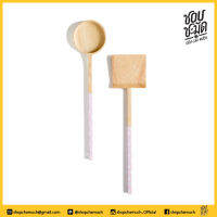 ชุดกระบวยตะหลิว ชมพูจุดขาว F Turner &amp; Ladle Gift SetF ชอบชะมัด