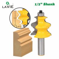 LAVIE 1pc 12mm1 / 2 นิ้วก้านสถาปัตยกรรมสายปั้นเราเตอร์บิตงานไม้มงกุฎมิลลิ่งคัตเตอร์สําหรับไม้ Bit Face Mill 03081