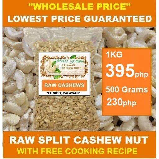 On Sale READY TO EAT ROASTED CASHEW NUTS 180GRAMS PALAWAN RAW SPLIT ...