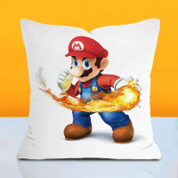 Super Mario pillowcase short plush home decoration pillow Yoshi Luigi Bowser cartoon game character cushion kids birthday gifts